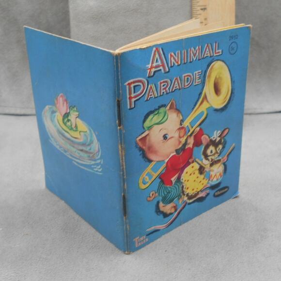 Whitman Tiny Tales #2952 Animal Parade 1949 Antique Children's Book - Picture 2 of 10